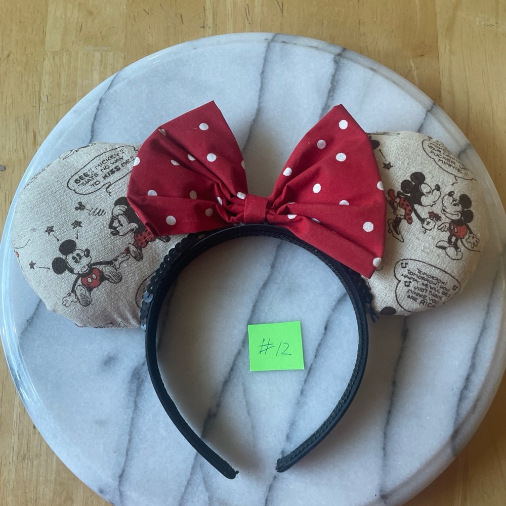 Disney Red and Black Polka Dot Hair Accessories